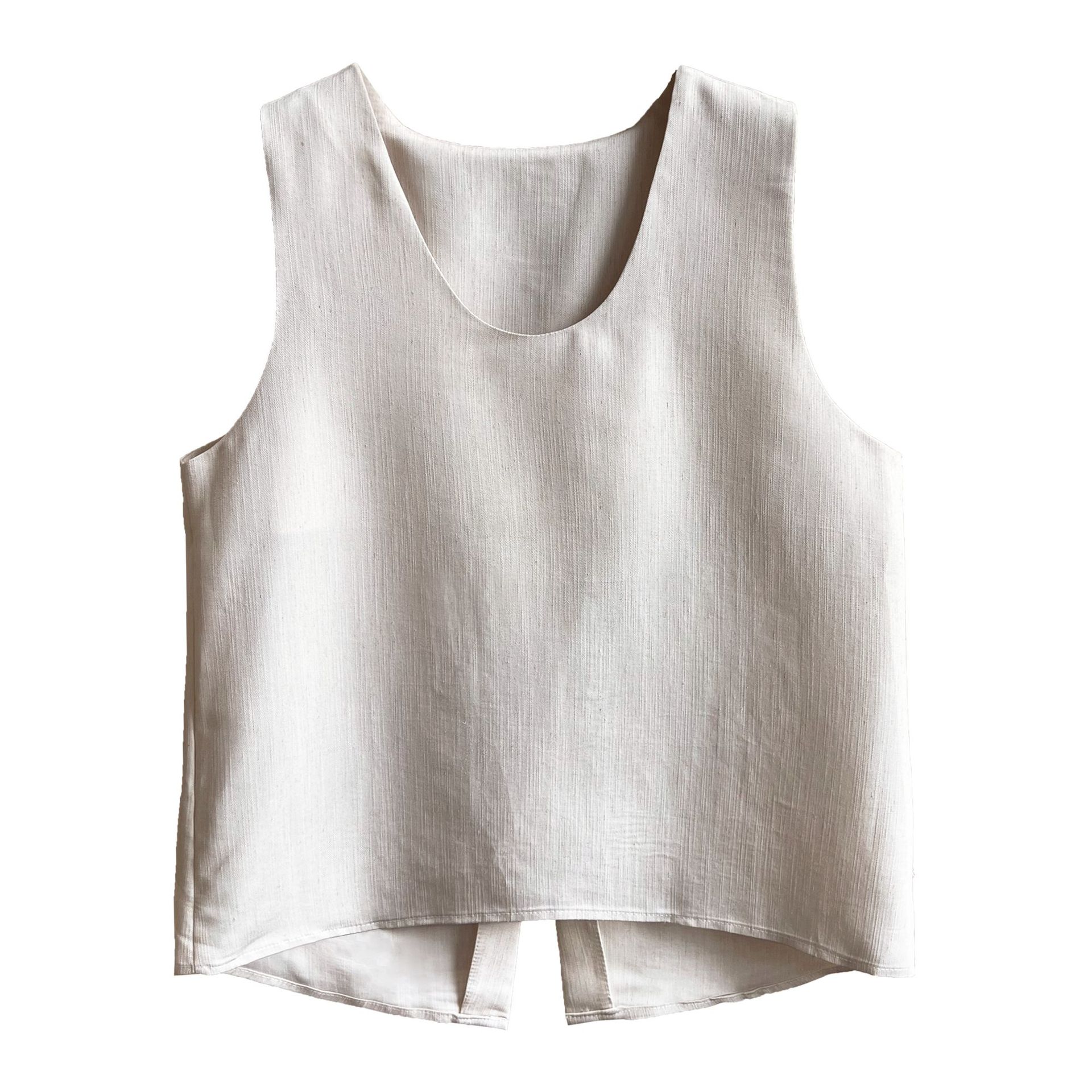 Chaleco sin mangas con abertura en la espalda, top, pantalones anchos, traje coreano de dos piezas para desplazamientos diarios