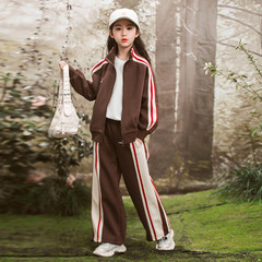 Women's Hooded Sweatshirt Set 2024 Spring New Fashion Childhood Hoodie Sweatpants for Spring and Autumn Season Sports Two-Piece Set