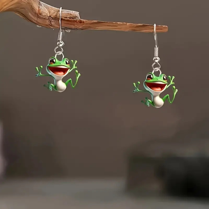 cute acrylic creative design earrings