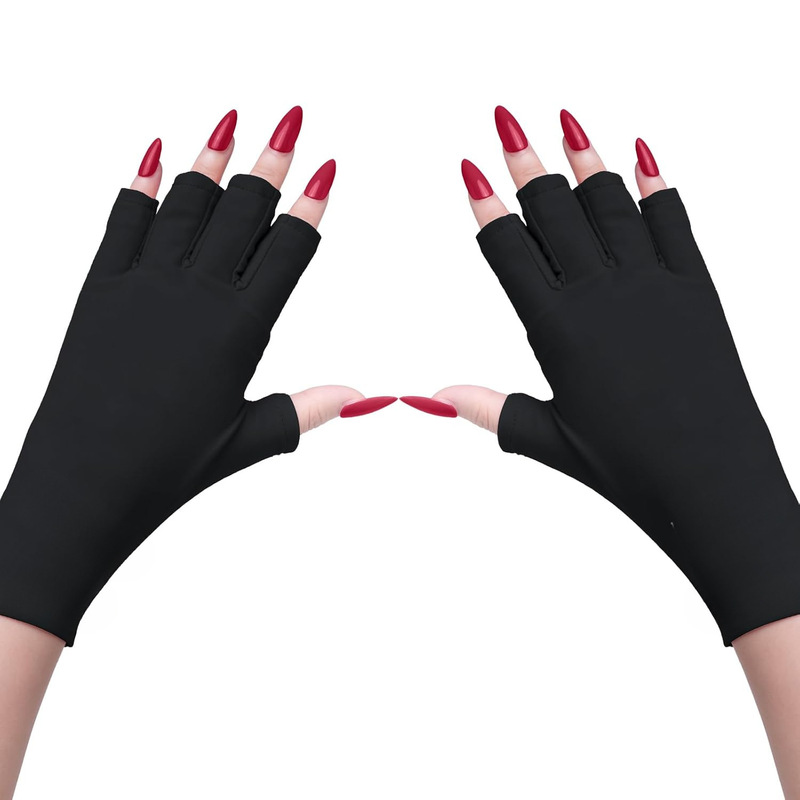 Gloves Suitable for Gel Nail Lamp Manicure, Art, Skincare, Women's Summer Sun Protection, Half-Fingerless Gloves Gloves Suitable for Gel Nail Lamp Manicure, Art, Skincare, Women's Summer Sun Protection, Half-Fingerless Gloves