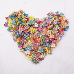 Cross-border 2cm mini spring-colored silk flower multi-color dahlia flower head artificial flower DIY accessories home wedding decoration