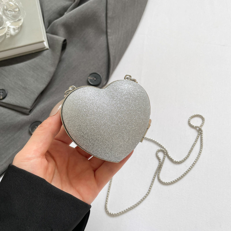 Borsa a tracolla elegante a forma di cuore con strass donna sera_voghion.com