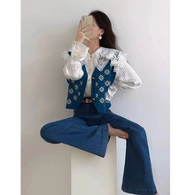 2025秋冬穿搭新款小香风高级感盐系名媛欧货时尚休闲两件套装裤女