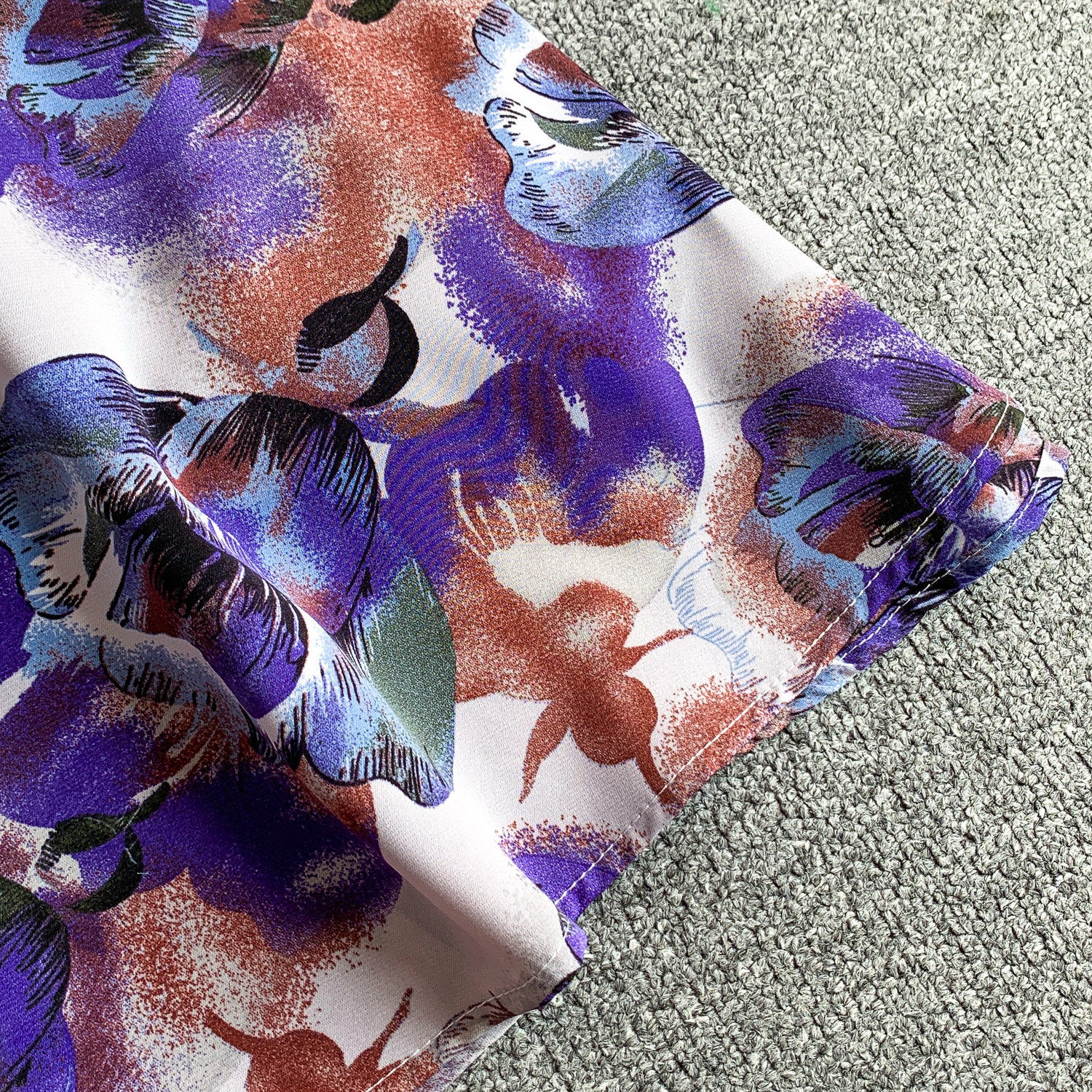 Women's Oil Painting Style Floral Print Sundress Square Neck Maxi Dress Slimming Waist Cinching Summer Design For Vacations_ecoleips.com