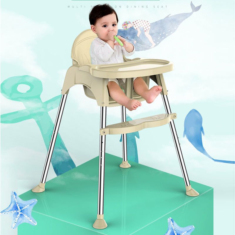 Baby Eating Seat, Baby Dining Chair, Foldable Household Chair, Multi-Functional Dining Table and Chair, Anti-Fall Learning Children's Dining Table