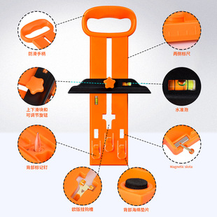 Hanging picture device positioning fixed-point album balance ruler installation photo frame hanging tool level ruler with position determination nail TV
