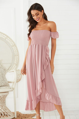 Parenting Split ends Backless halter undergarment covering the chest and abdomen Pendulum on vacation Sandy beach Dress Waist Show thin temperament on vacation printing