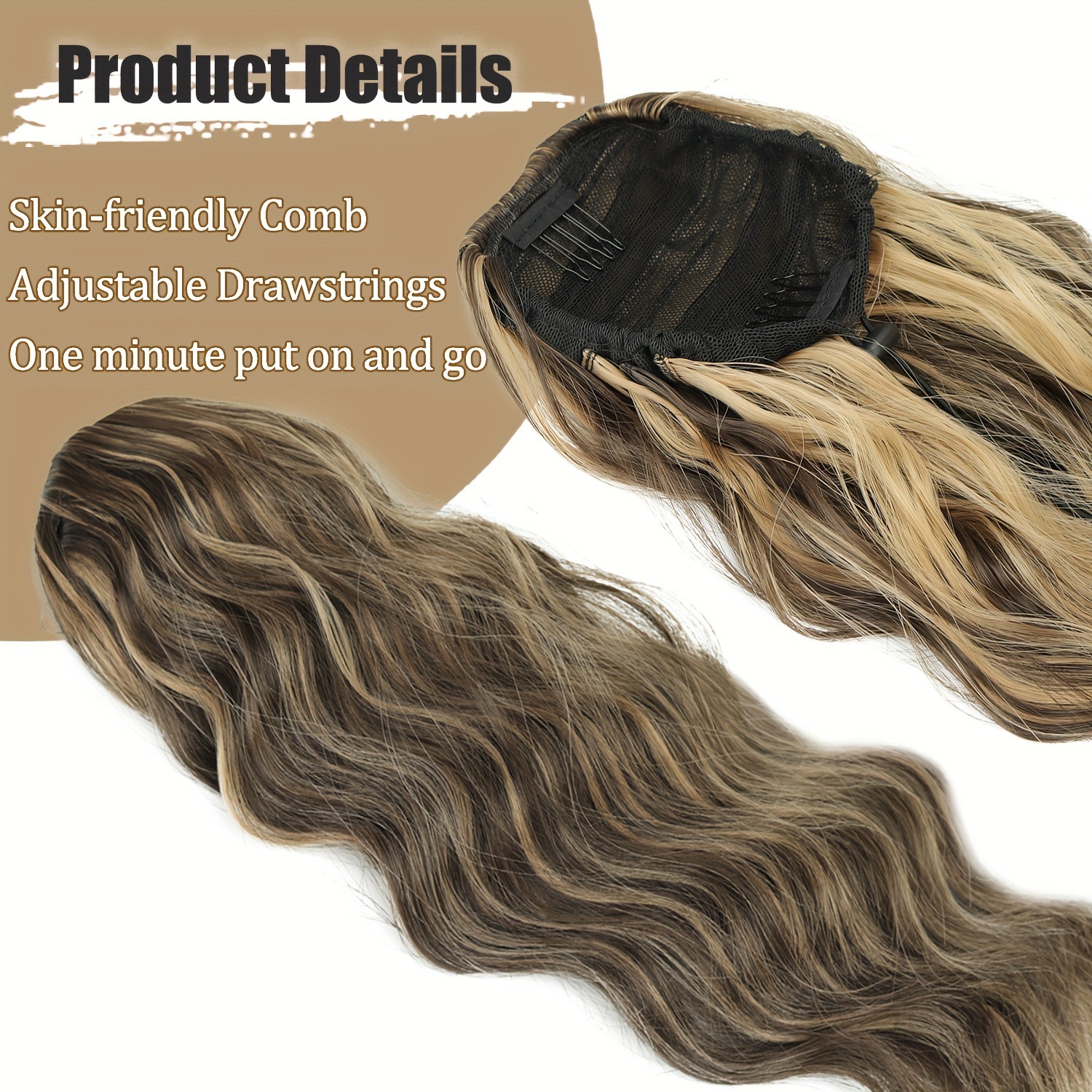 Europa y los Estados Unidos transfronterizos largos rizos de caballo caballo muñecas onduladas realistas mate de alta temperatura seda alta simulación de caballo