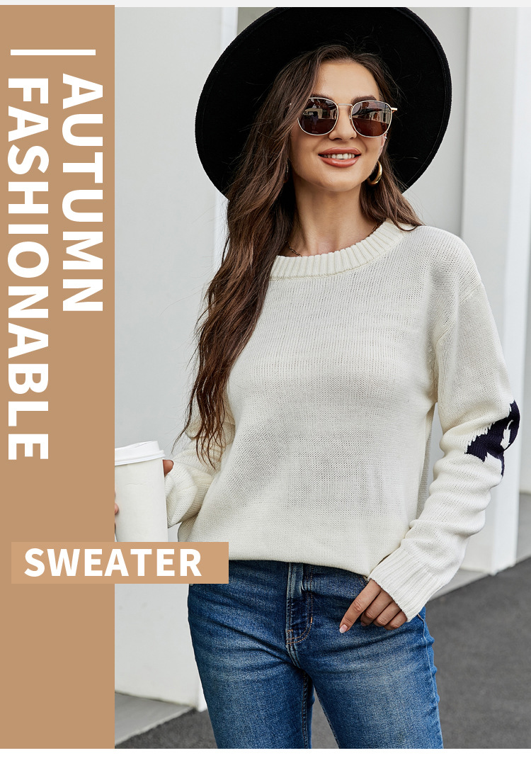 autumn and winter round neck knitted sweater nihaostyles wholesale clothing NSYH82725