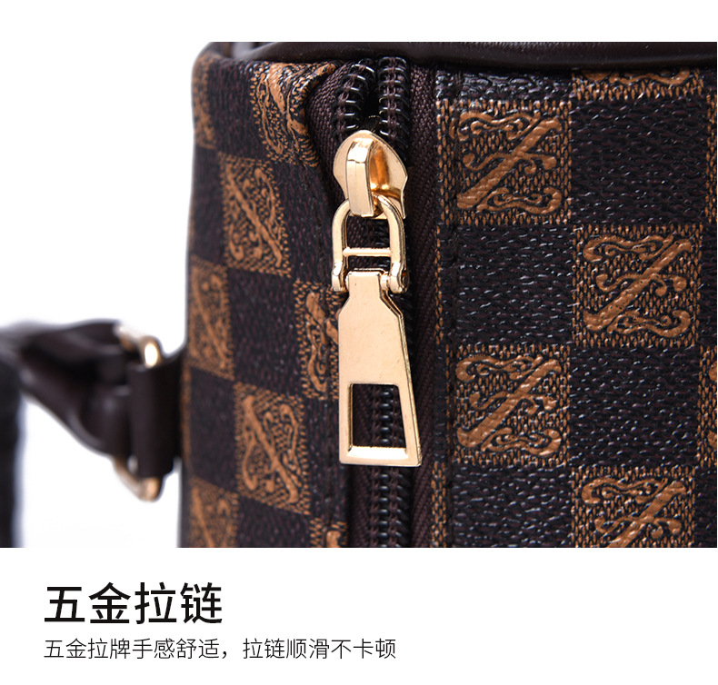 Cross-border 2024 new women's bag, European and American fashion trend printed six-piece set, mother and child bag, hand-held bag, shoulder crossbody bag undefined