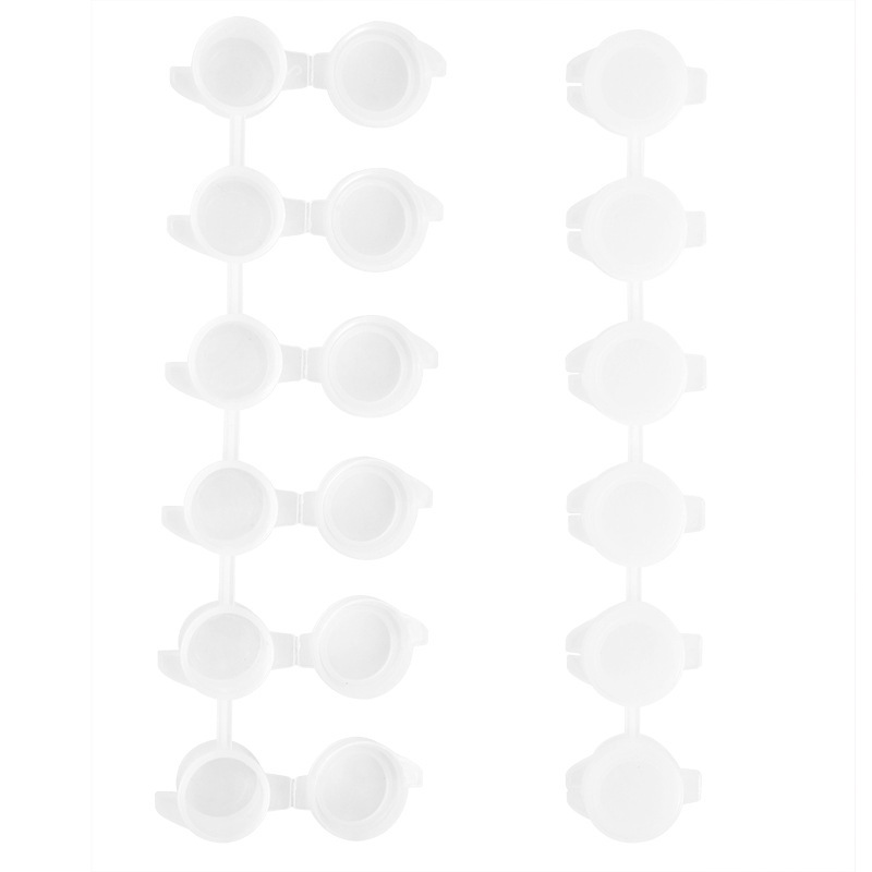 Suministro directo de fábrica 3ML conjoined pintura caja vacía pintura al óleo digital acrílico acuarela tira de pigmento caja vacía caja de pigmento de plástico