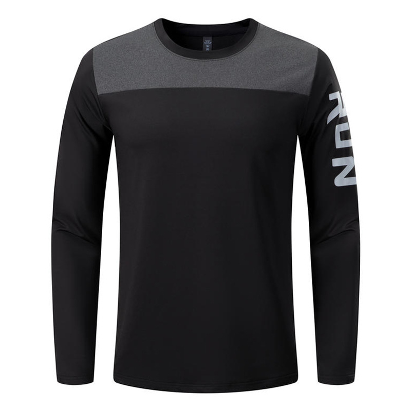 2022 otoño moda suelta deportes manga larga cuello redondo suéter hombres moda suelta casual deportes Top impreso logo image 7