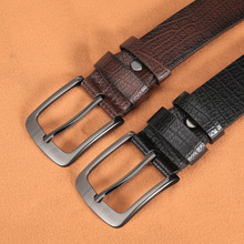皮带 男士新款简约复古休闲商务仿皮男士针扣腰带男跨境电商