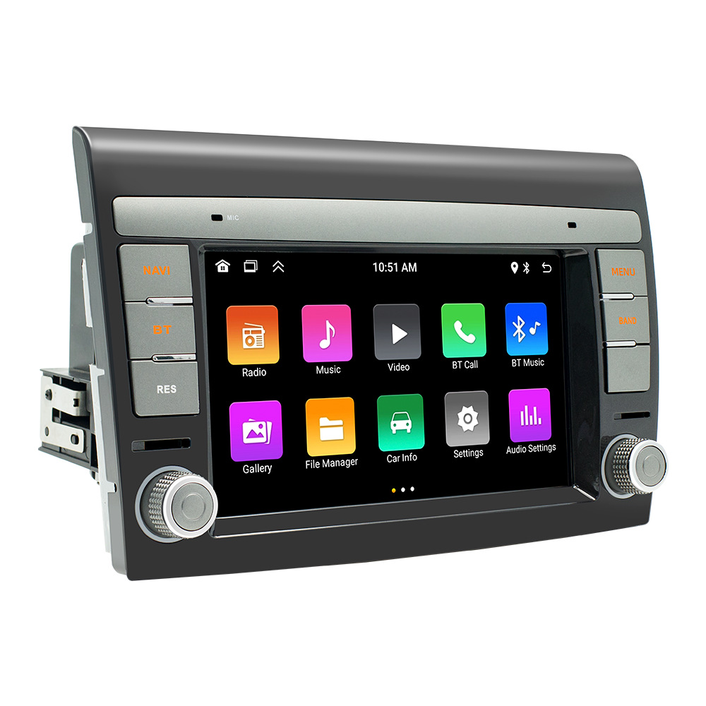 Aplicable a 08 ~ 13 años Fiat Boyue 7 pulgadas controlado centralmente Android GPS navegación reproductor Bluetooth de automóviles