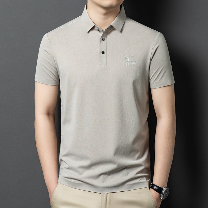 We Are Sincerely Seeking Agents for Men's Mulberry Silk Polo Shirts and T-Shirts for the 2026 Summer Season, Business Casual, Middle-Aged Dad Style, Non-Iron Tops