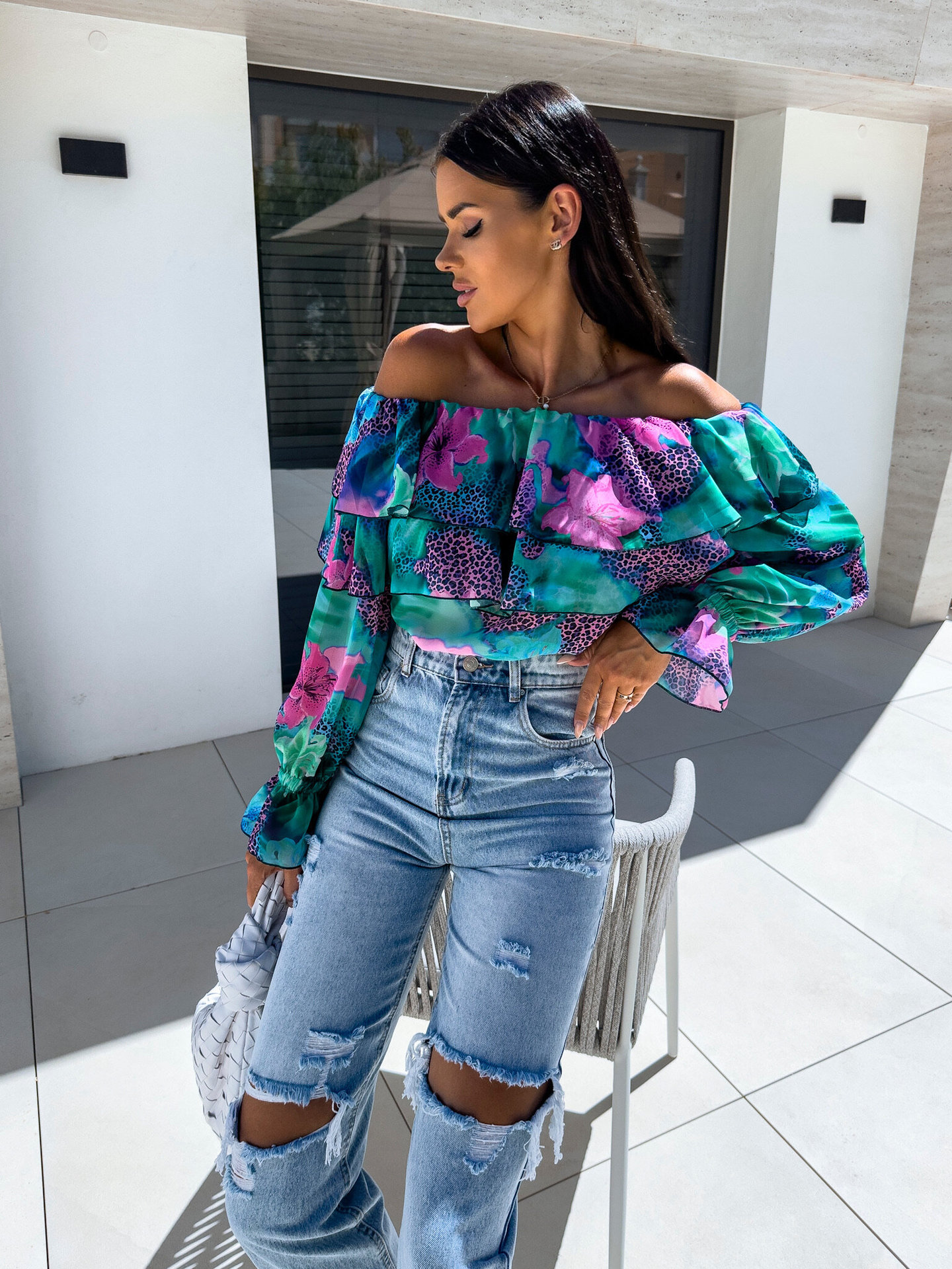 210g Weight Long Sleeve Sleeve Length Regular Sleeve Sleeve Type Polyester Fabric Type Regular Top Length Blouse Tops Type Holiday, Beach Occasion Boat Neck Neckline Regular Fit Fit Type Printing Pattern Summer Season Women's Gender Vacation Style Wholesale Women's Vacation Printing Long Sleeve Blouses 16