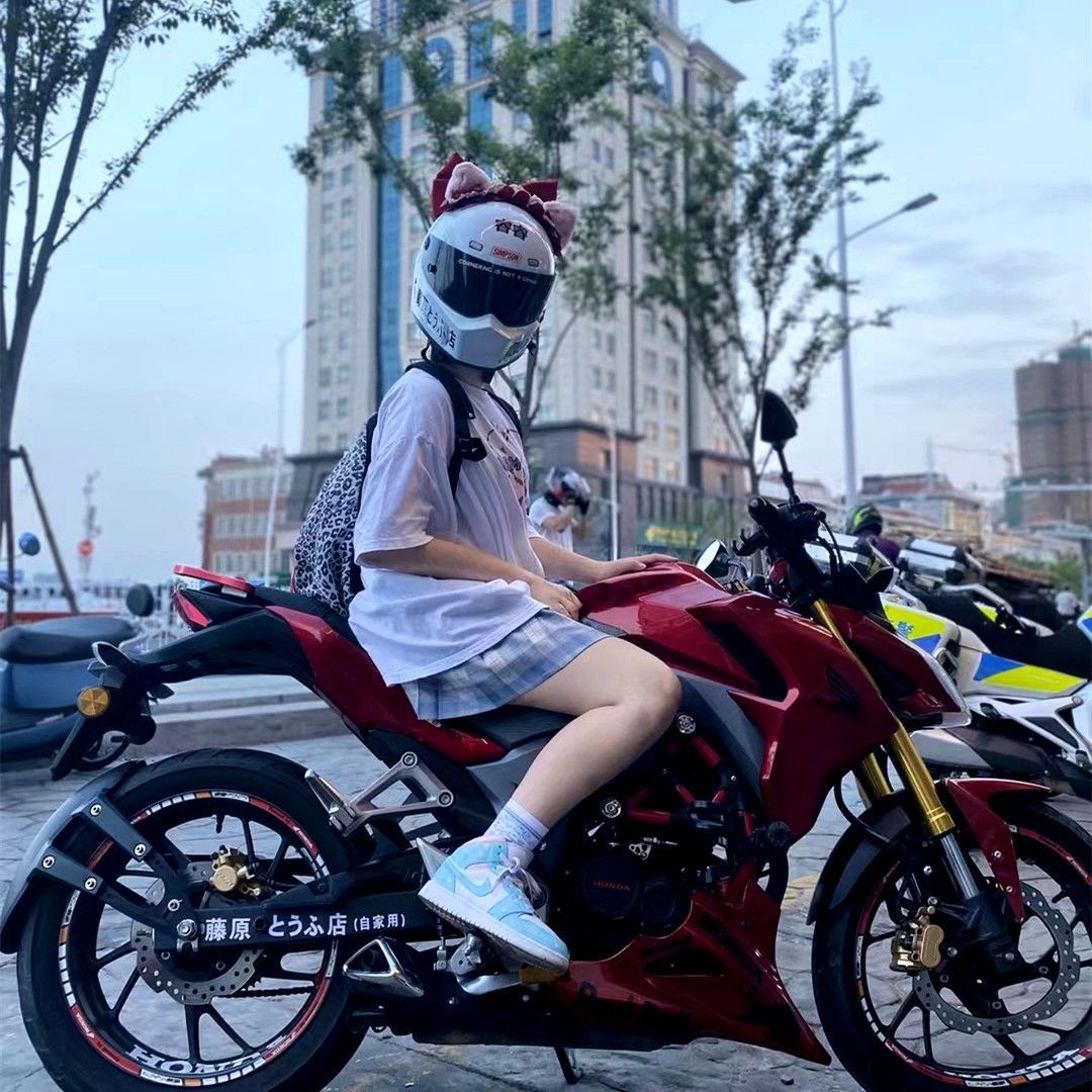 Lolita Ear Helmet Decoration Accessories Motorcycle Electric Vehicle Female Rider Cat Ear Ski Helmet Accessories Detachable