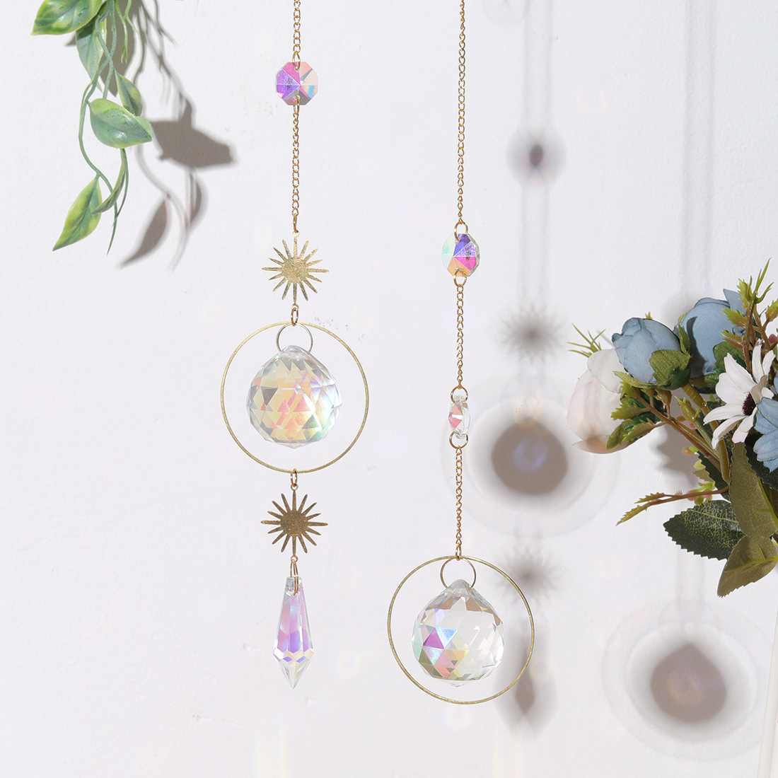 35g Weight pendant Home Textiles & Decor Type Casual Moon White Crystal Pendant