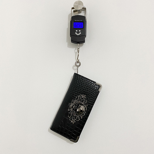 New  skull fashion personality long women's wallet punk women's clutch multi-card slot mobile phone bag