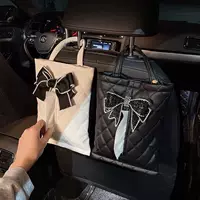 Автомобильная коробка для салфеток креативный темперамент мода бант спинное сиденье висит в коробке для перекачки автомобиля с тканью для украшения