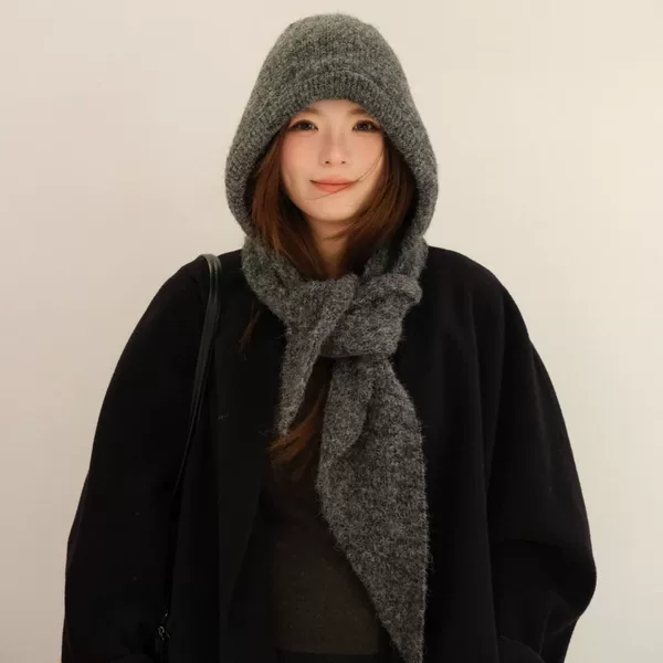 Hooded Shawl Collection - Niche Korean Design, Independent Niche Brand, Same Style, Personalized Fashion, Spring and Autum Matchinging