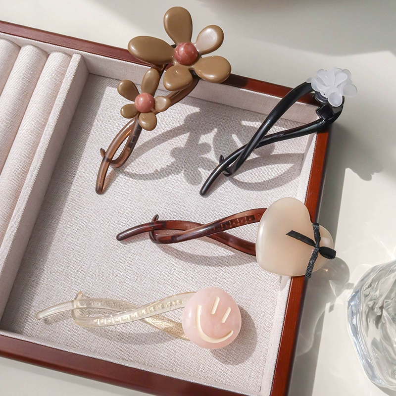 Pilsan Play Car, hair accessory, hairgrip, plastic fashionable hairpins, flowered