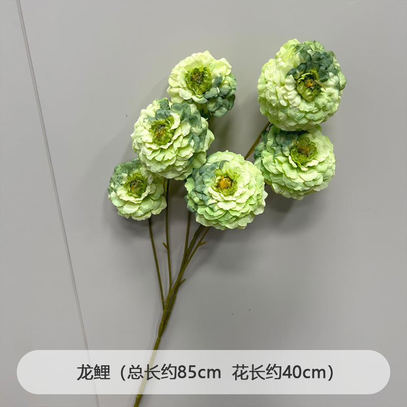 芦荀草绿植花龙须草假花白绿森系婚庆装饰自然风背景插花路引|undefined