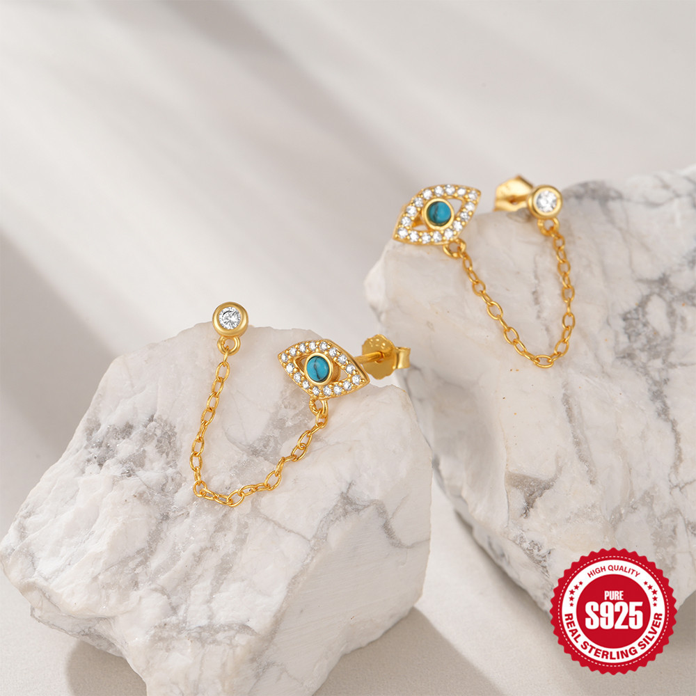 1g Weight 925 Sterling Silver Ear Needle Material 18K Gold Plated Plating Material Drop Earrings Classification 1 Pair Quantity Date, Tea Party Occasion 925 Sterling Silver Material Geometric Pattern All Seasons Season Women's Gender Elegant, Sweet Style 1 Pair 18K Gold Plated 925 Sterling Silver 925 Sterling Silver Earrings Geometric Drop Earrings 14