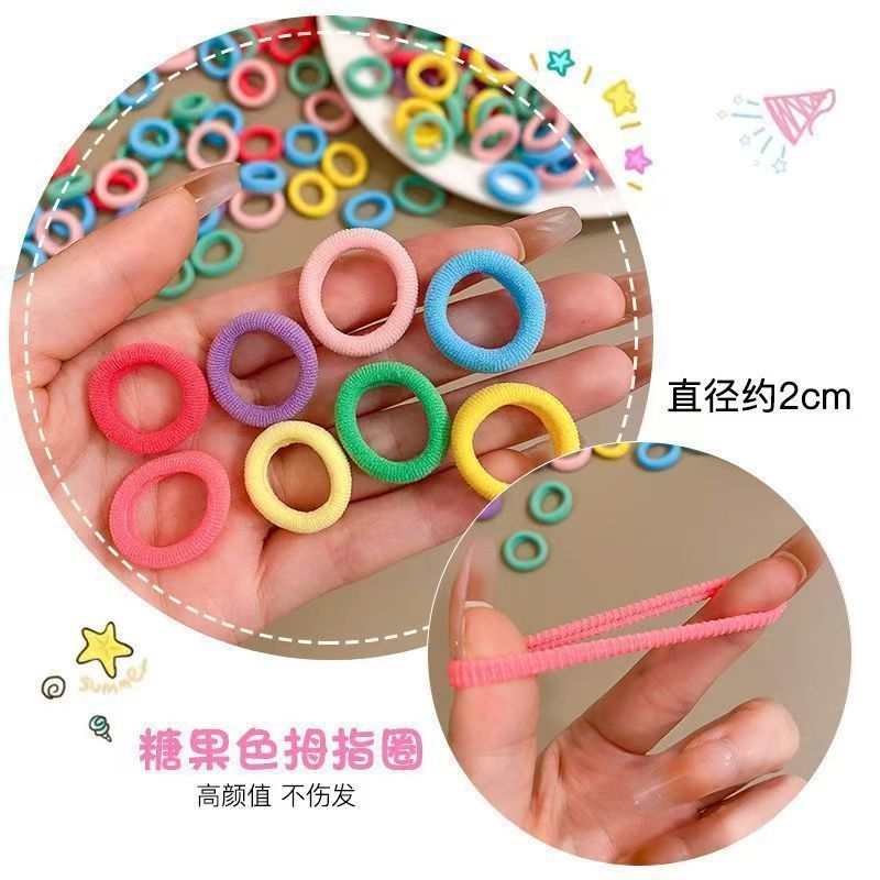 Anillo de cabello de bebé toalla de alta elasticidad para niños anillo de cabello princesa atada banda de goma de cabello niña princesa pequeña 2024