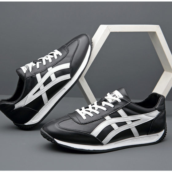 Genuine Leather Forrest Gump Shoes Korean Fashionable All-match Casual Shoes Men's Sneakers 2022 Spring and Summer New Sports Running Shoes