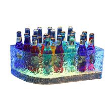 酒吧KTV防摔发光啤酒升级款框创意冰纹冰桶12支24LED香槟