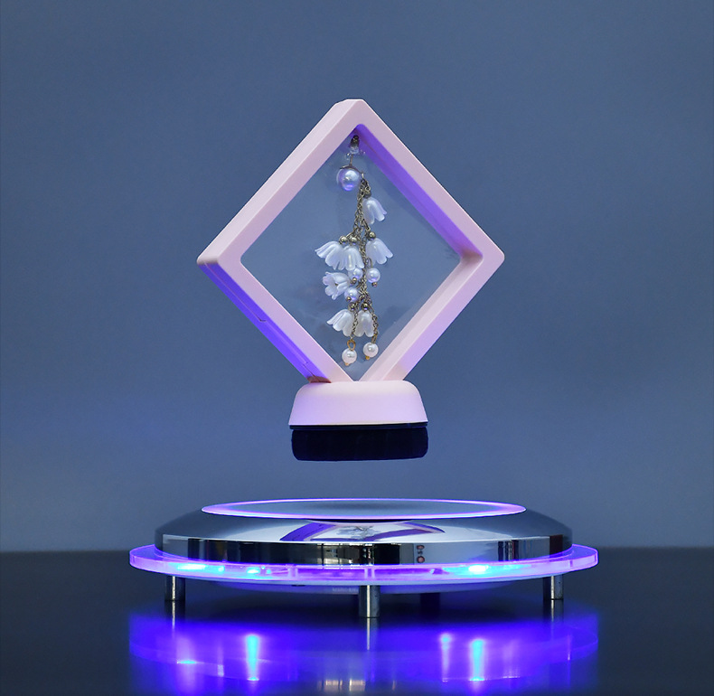 Magnetic Levitation Display Stand For Figurines, Jewelry, Creative Magnetic Levitation Trays, And Luminous Display Racks_maomaolike.com