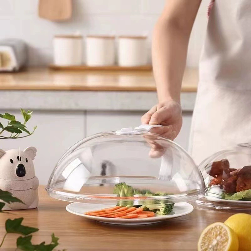 Крышка для микроволновой печи, защитная крышка от брызг, термостойкая маслостойкая крышка, крышка для горячей еды, пластиковая крышка от насекомых, прозрачная