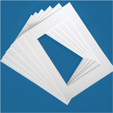 现货批发相框装裱卡纸白色黑色A1-36寸长方形实木画框内衬纸可定