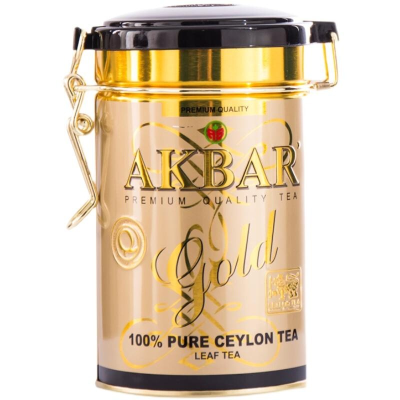 AKBAR AKBAR gold jar original flavor Ceylon black tea picnic portable canned loose tea 100g casual breakfast tea AKBAR AKBAR gold jar original flavor Ceylon black tea picnic portable canned loose tea 100g casual breakfast tea