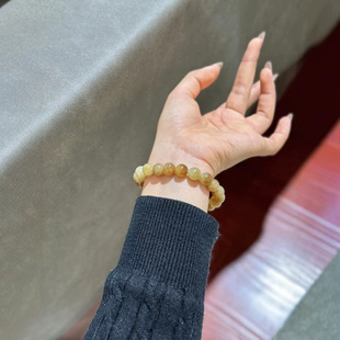 Jin Yutang Xinjiang Hetian Jade Exquisite Sugar Jade Single Circle Bracelet No Cracking No Black Dot Fashion Fashion Fashion