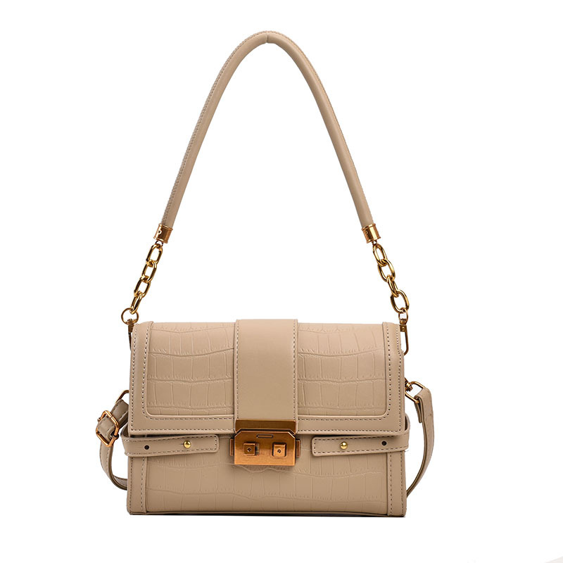 Stone Pattern Single Shoulder Underarm Bag For Women's 2023 Winter New Versatile Small Square Bag, Unique And Western Style Crossbody Bag _voghion.com