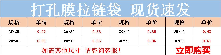 包装袋拉链袋一面磨砂eva服装衣服pe透明批发骨袋T恤自封袋打孔膜详情1