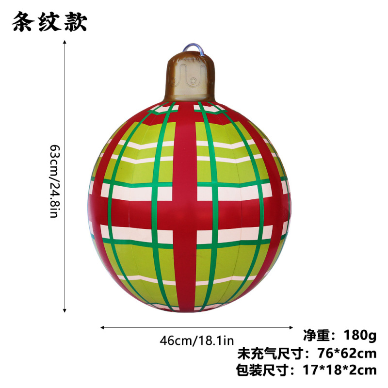 クリスマスサンタクロース装飾バルーン PVC製スノーボール ショッピングモール屋外装飾用インフレータブルバルーン|undefined