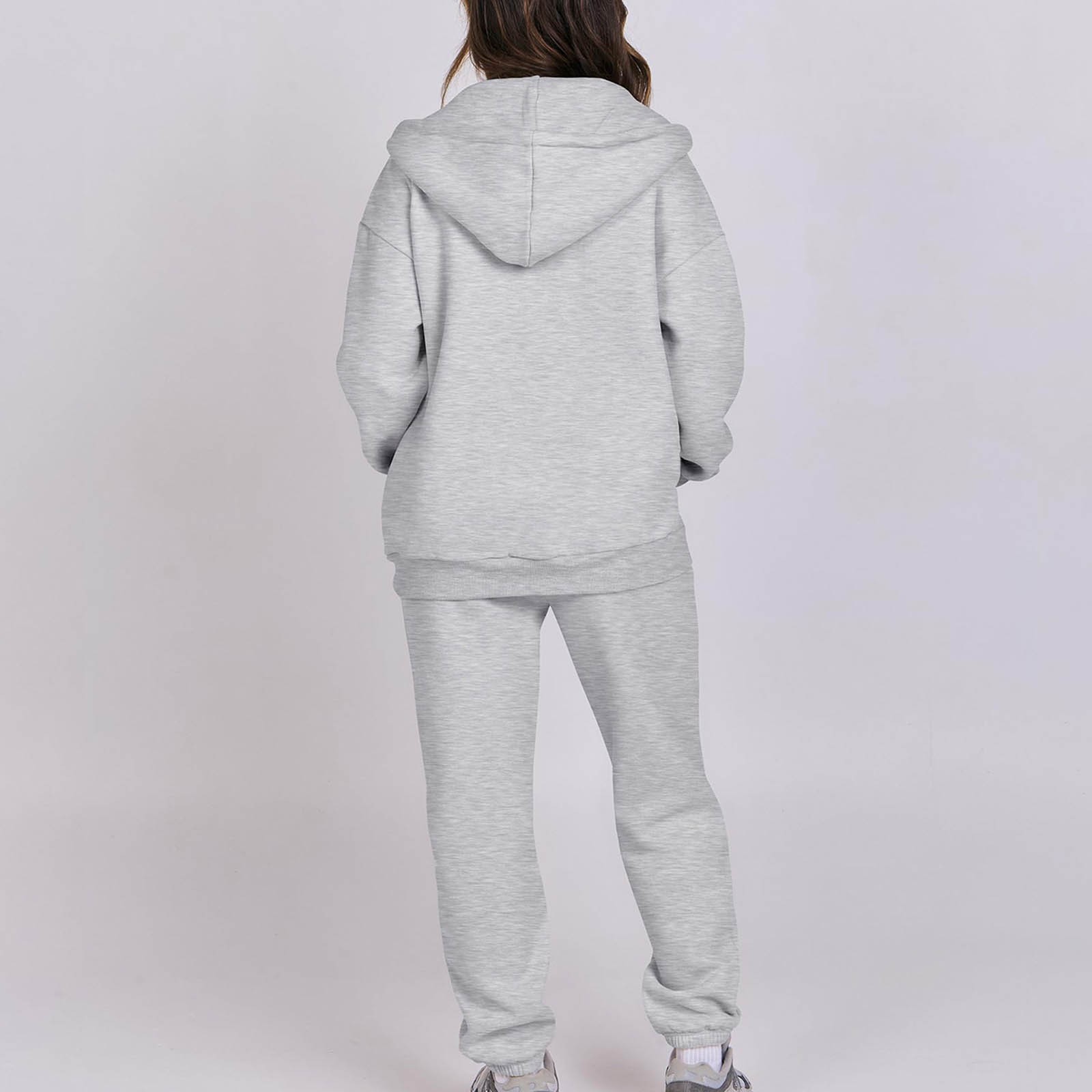 Felpa con cappuccio in pile stile coreano autunno inverno per donna, casual, ampia, con cappuccio, per coppia_voghion.com