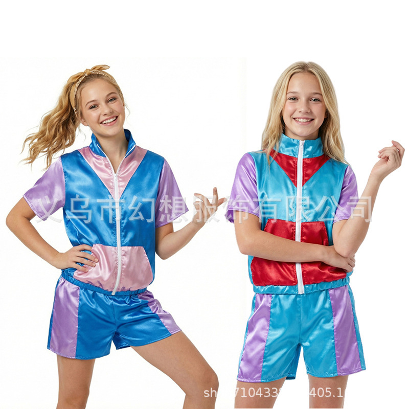 European and American Disco Clothing for Men and Women, Hip-Hop Sportswear, Festival Dance Performance Outfits, 80S Retro Suits