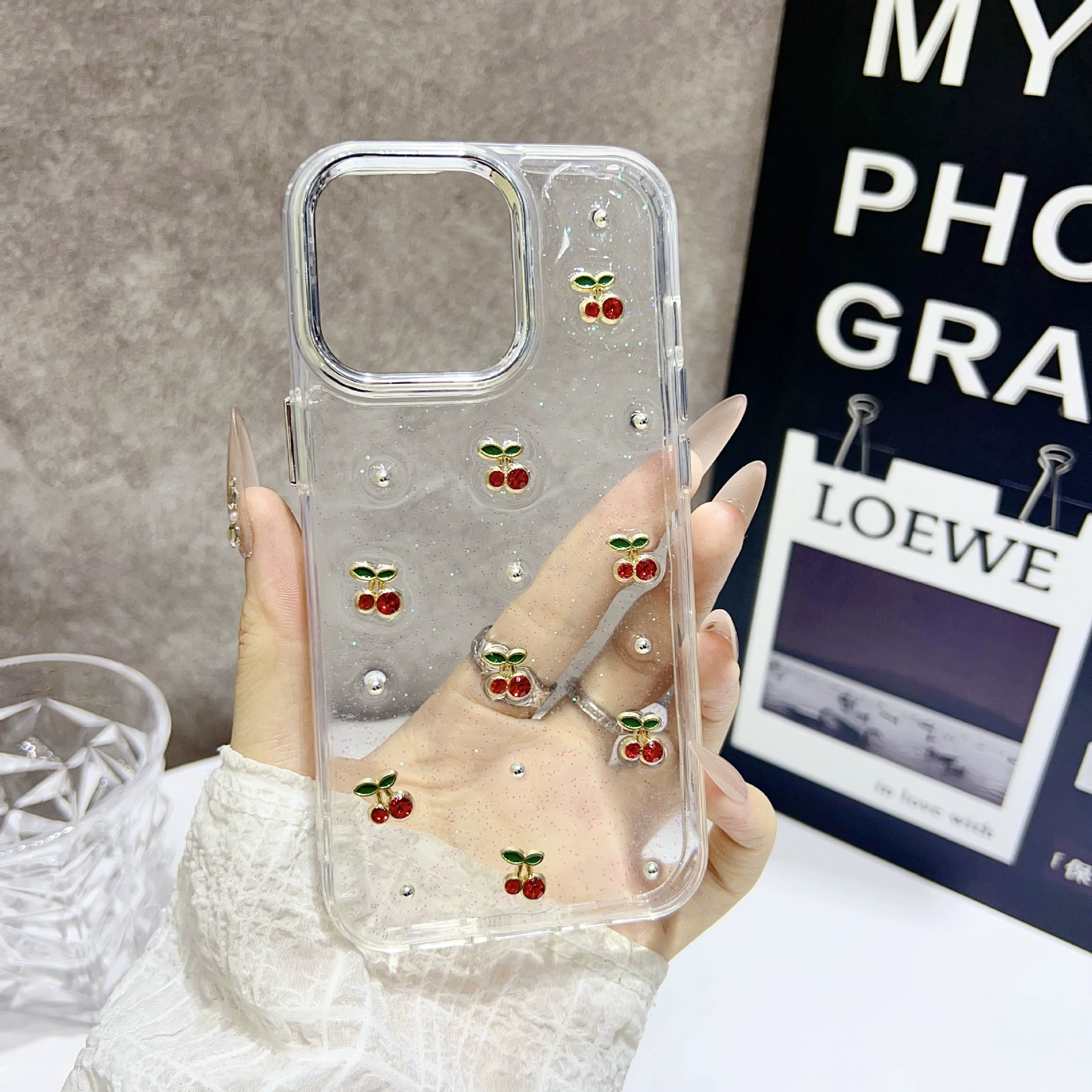 Apple, совместимый iPhone 16, чехол, трёхмерный iPhone16 Pro с бантом, 16promax, iphone