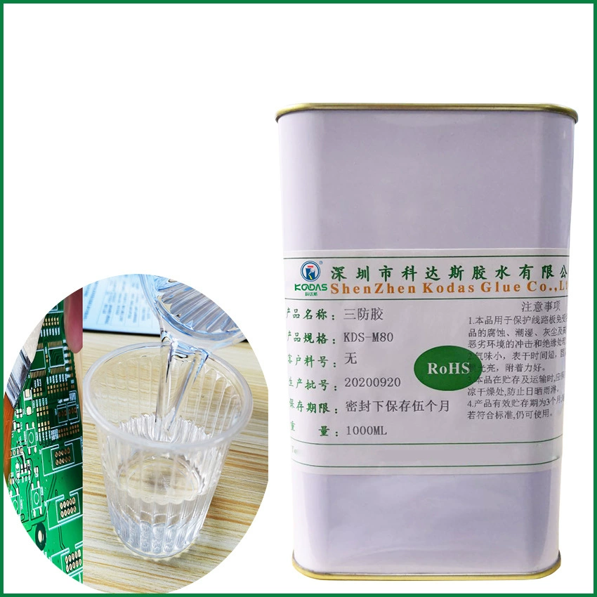 УФ-влага двойное отверждение три анти-прозрачная УФ-клей краска покрыта на печатной плате для защиты от клея три