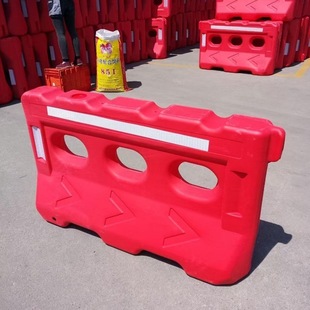 Water Horse Three-Hole Plastic Anti-Collision Road New Material Plastic Three-Hole Water Barrier Fence Municipal Water-Filled Isolation Pier Fence