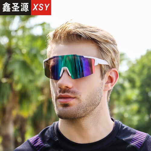 European and American cross-border sunglasses 8304 new style sunglasses for men, outdoor colorful sunglasses, sports riding glasses trend