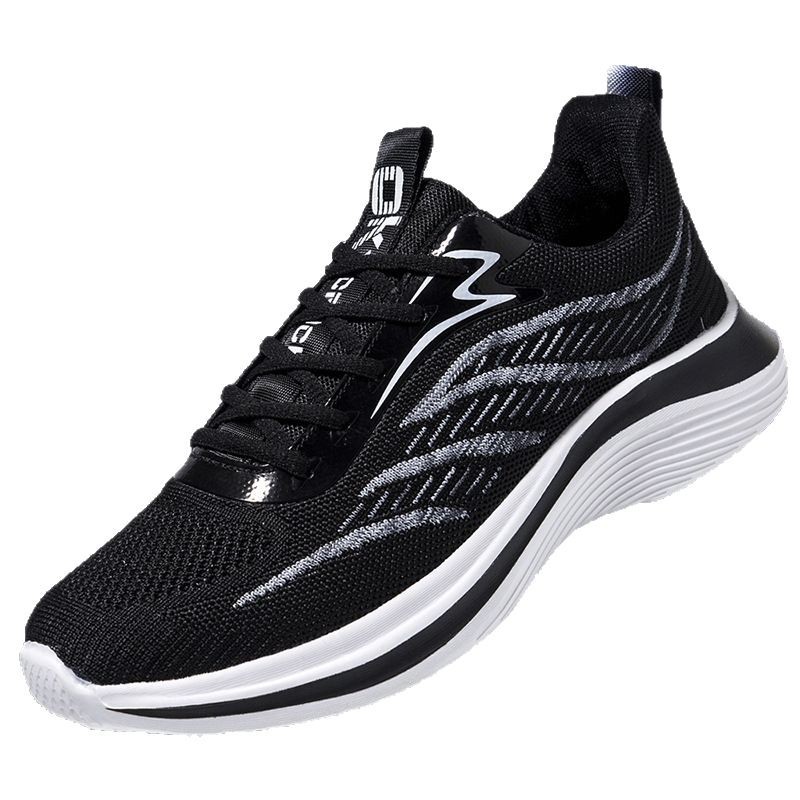 Zapatillas deportivas para hombre, primavera 2025, tejido de malla transpirable, antideslizantes, para exteriores, para correr, transpirables y cómodas