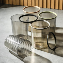 大号环卫厕所塑料篓户外桌面分类无盖酒店厨房透明家用垃圾桶批发