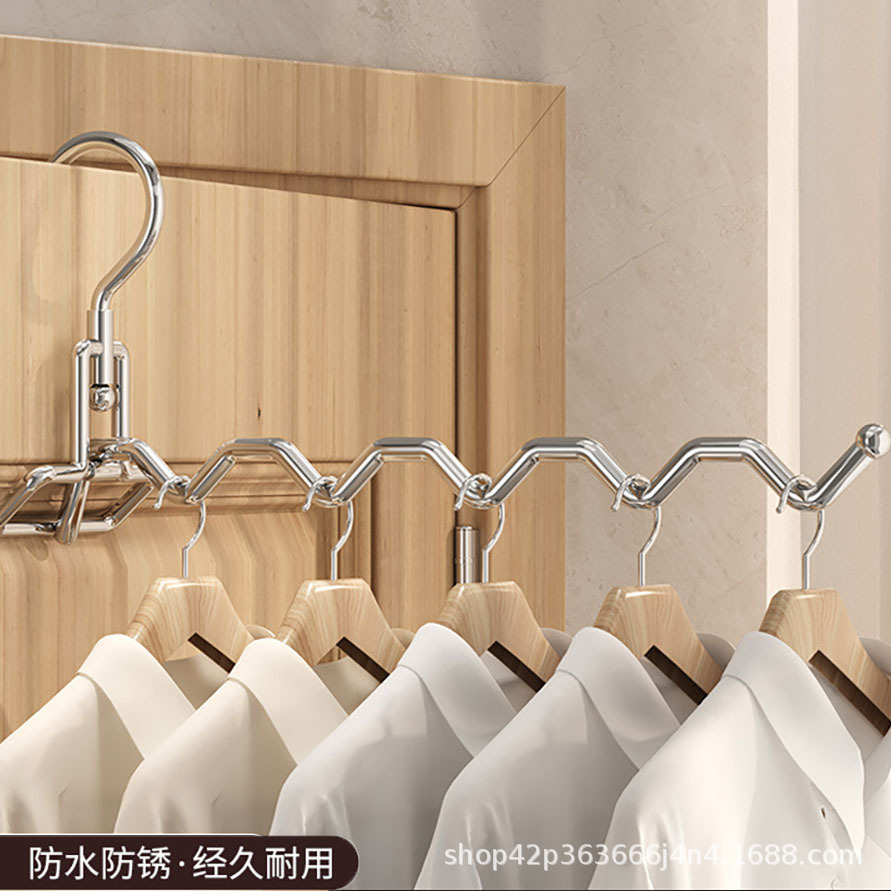 Portable Stainless Steel Clothes Drying Rack, Travel Hotel Drying Rack, Essential Artifact for Business Trips, Thickened New Style