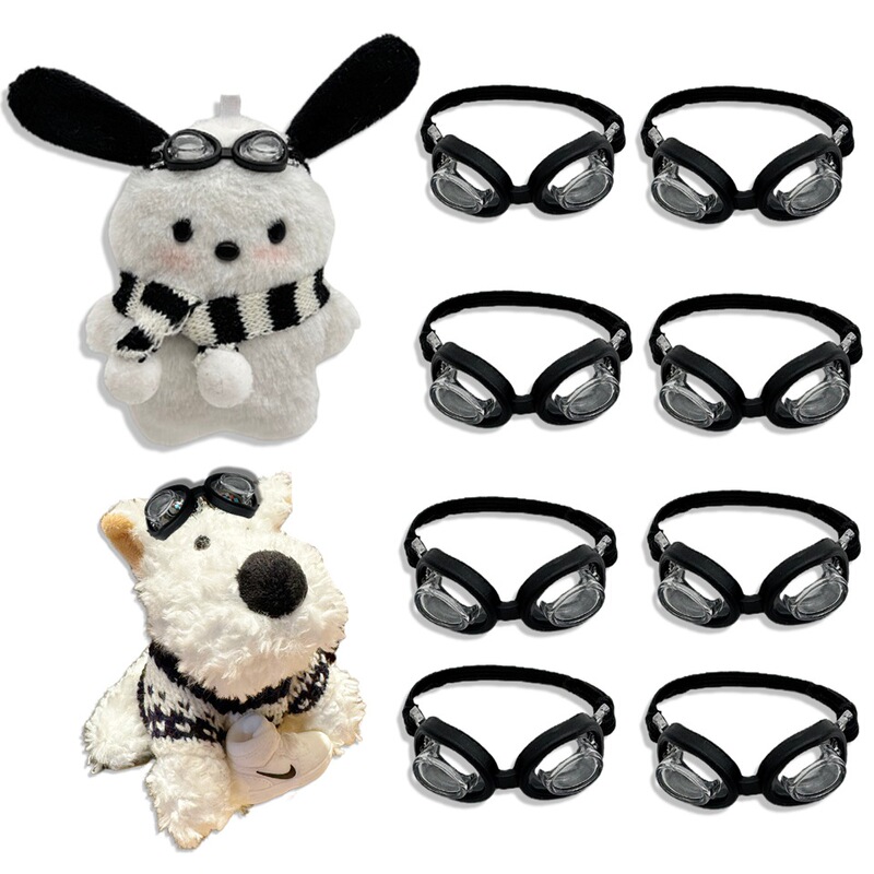 5cm Goggles Doll House Accessories Swimming Goggles Dollhouse Miniature Black Mini Glasses Doll Doll