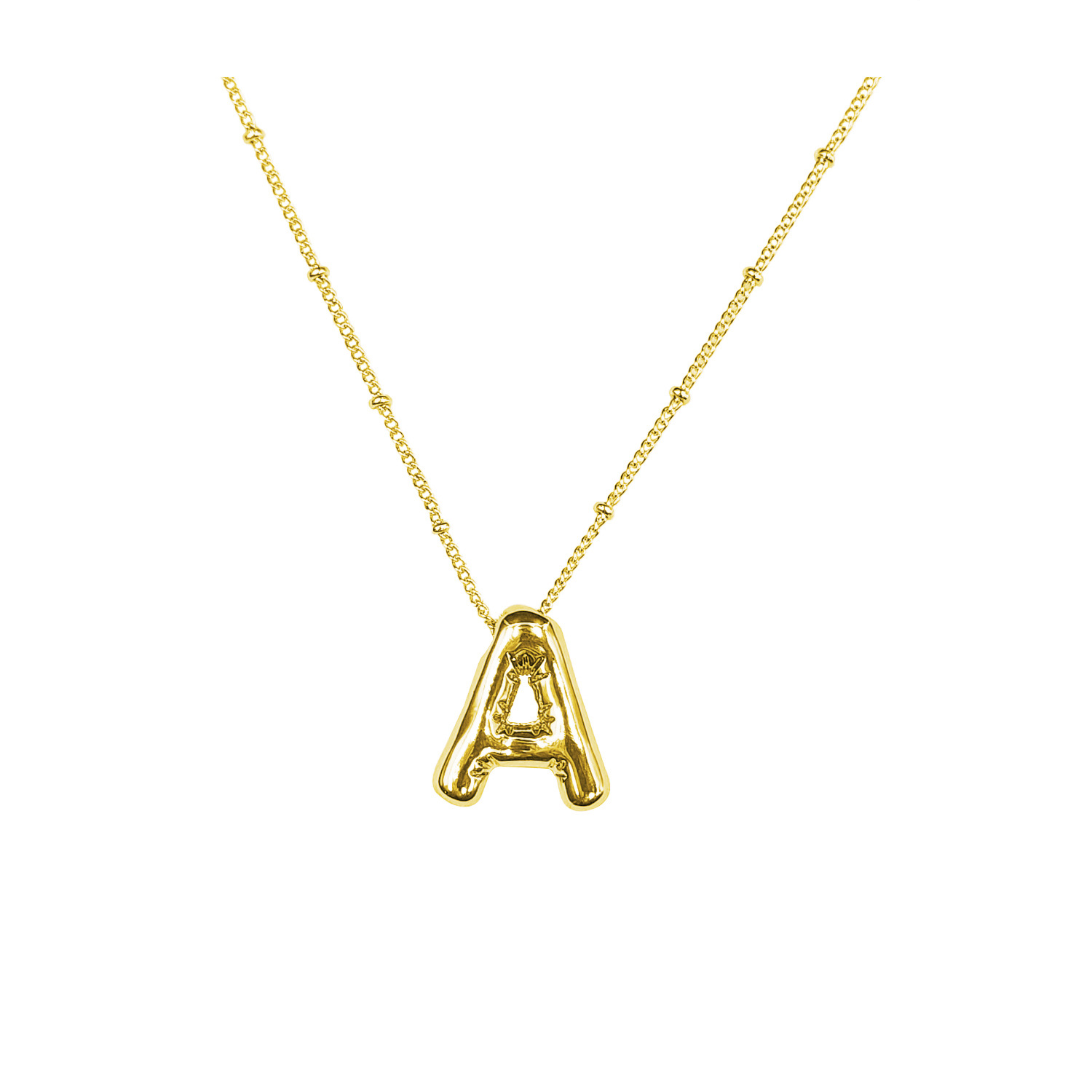 18g Weight Vintage Style Letter Copper Plating Pendant Necklace